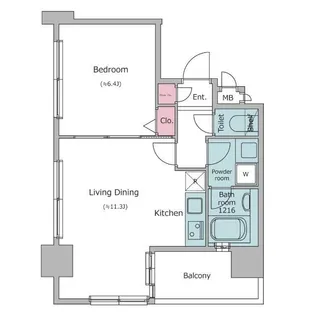 レジディア広尾南【3階】の間取り