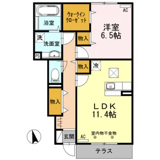 Raffie KAI【1階】の間取り