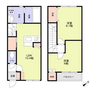 東京都品川区南品川5【一戸建】の間取り