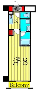 ベルシード綾瀬駅前【2階】の間取り