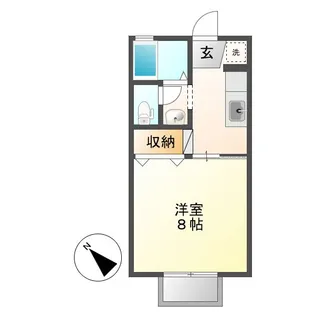 セジュール由城【1階】の間取り