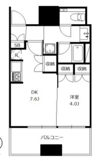 東京都品川区西品川1【マンション】の間取り