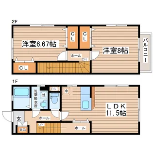 サニーコート吹上【1階】の間取り