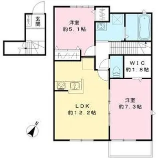 ローズガーデン【2階】の間取り