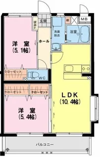レインボースター【2階】の間取り