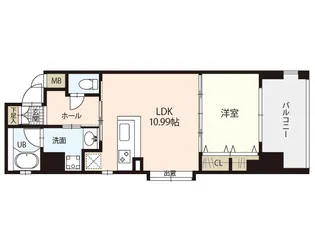 ラフィネ(舟入中町)【5階】の間取り