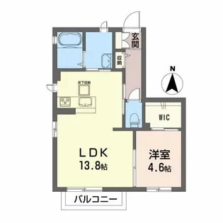 ハピアI【1階】の間取り
