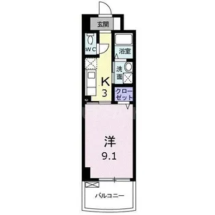 モデラート【3階】の間取り