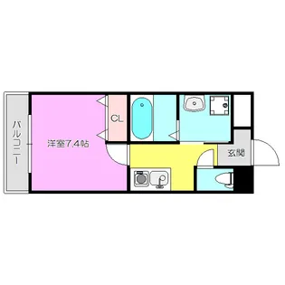 パーラム淡路【3階】の間取り