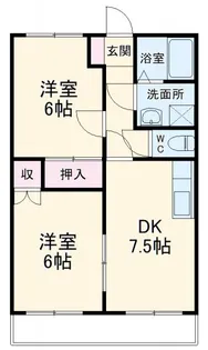 エルミタージュ【1階】の間取り