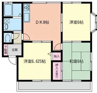 セジュール I【2階】の間取り