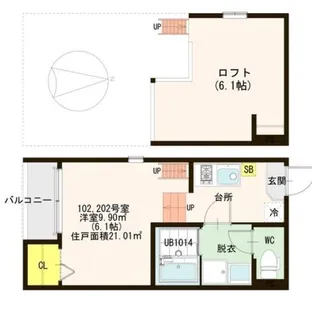 Avenir垂水【2階】の間取り