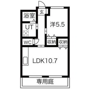 プリマヴェーラ・ワン【1階】の間取り