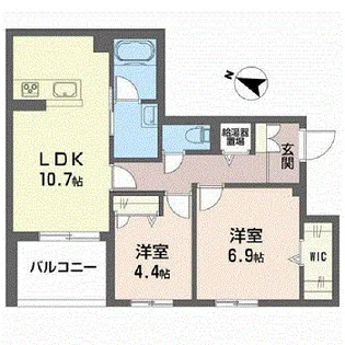 ポントルミネール【2階】の間取り