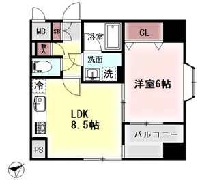 コラール158【8階】の間取り