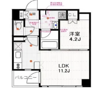 ドゥーエ五反田【2階】の間取り