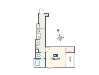 東京都足立区西新井栄町1【アパート】の間取り