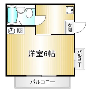 クリーンパレスハナワ【2階】の間取り