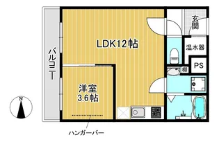 百万遍ハイツ【3階】の間取り