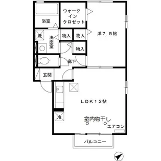 FLORAIII【1階】の間取り