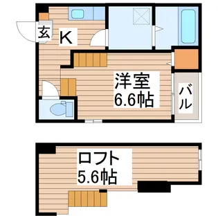 ノア東黒松【1階】の間取り