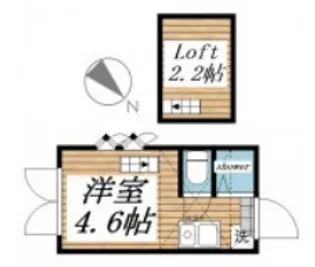 フェリスアストル【1階】の間取り