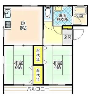 ロイヤルハイツゴードン【3階】の間取り