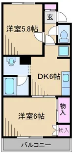 エザンス【3階】の間取り