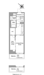 コンフォリア・リヴ豊洲キャナル【1階】の間取り