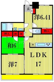 ロイヤルサンコート【4階】の間取り