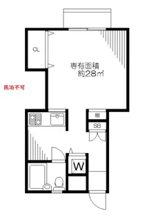 ハピネス玉川 敷ゼロ礼ゼロ LZ【1階】の間取り