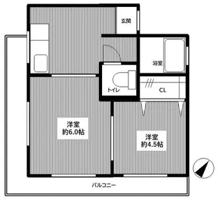 田口マンション【4階】の間取り