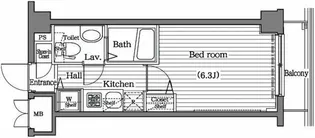 ガラ・シティ大崎【6階】の間取り