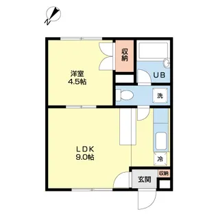 αNEXT東札幌第2【3階】の間取り