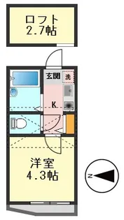 リバーテラス小岩【3階】の間取り