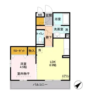 ブライトリー【2階】の間取り