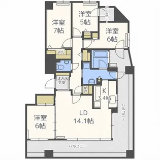 リーベンデール宮の森【5階】の間取り