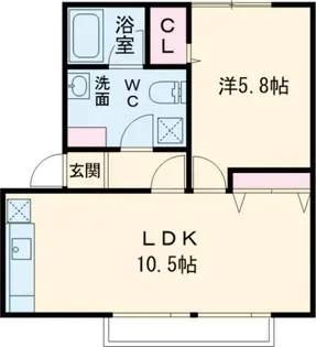 メゾン・イワカミB【1階】の間取り