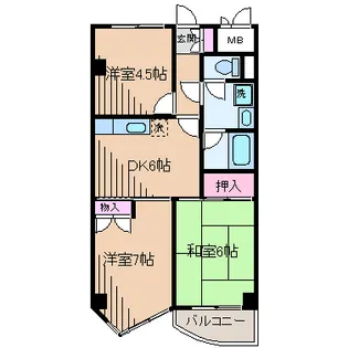 第10菊地ビル アビタシオン大倉山【3階】の間取り