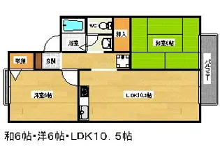 インペリアルヒロセ【2階】の間取り