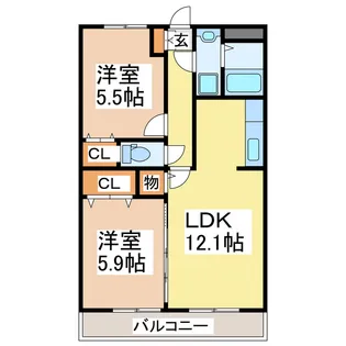 リバティゾーン【3階】の間取り