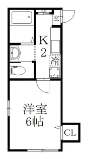 ミルアンドゥ ボヌール【2階】の間取り