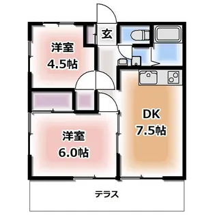 みのりハイツ【1階】の間取り