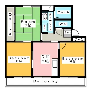ハイレジデンス桜町【5階】の間取り