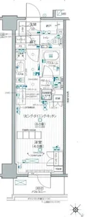 デュオステージ関内II【2階】の間取り