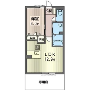 シャーメゾン・雄 A【1階】の間取り