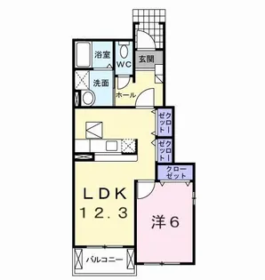 フィオーレ、Y【1階】の間取り