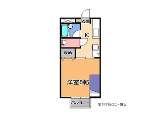 桜コーポII【2階】の間取り