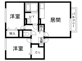 パルーシアA【1階】の間取り