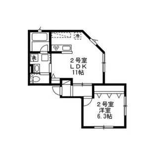 K2東白楽 B棟【1階】の間取り